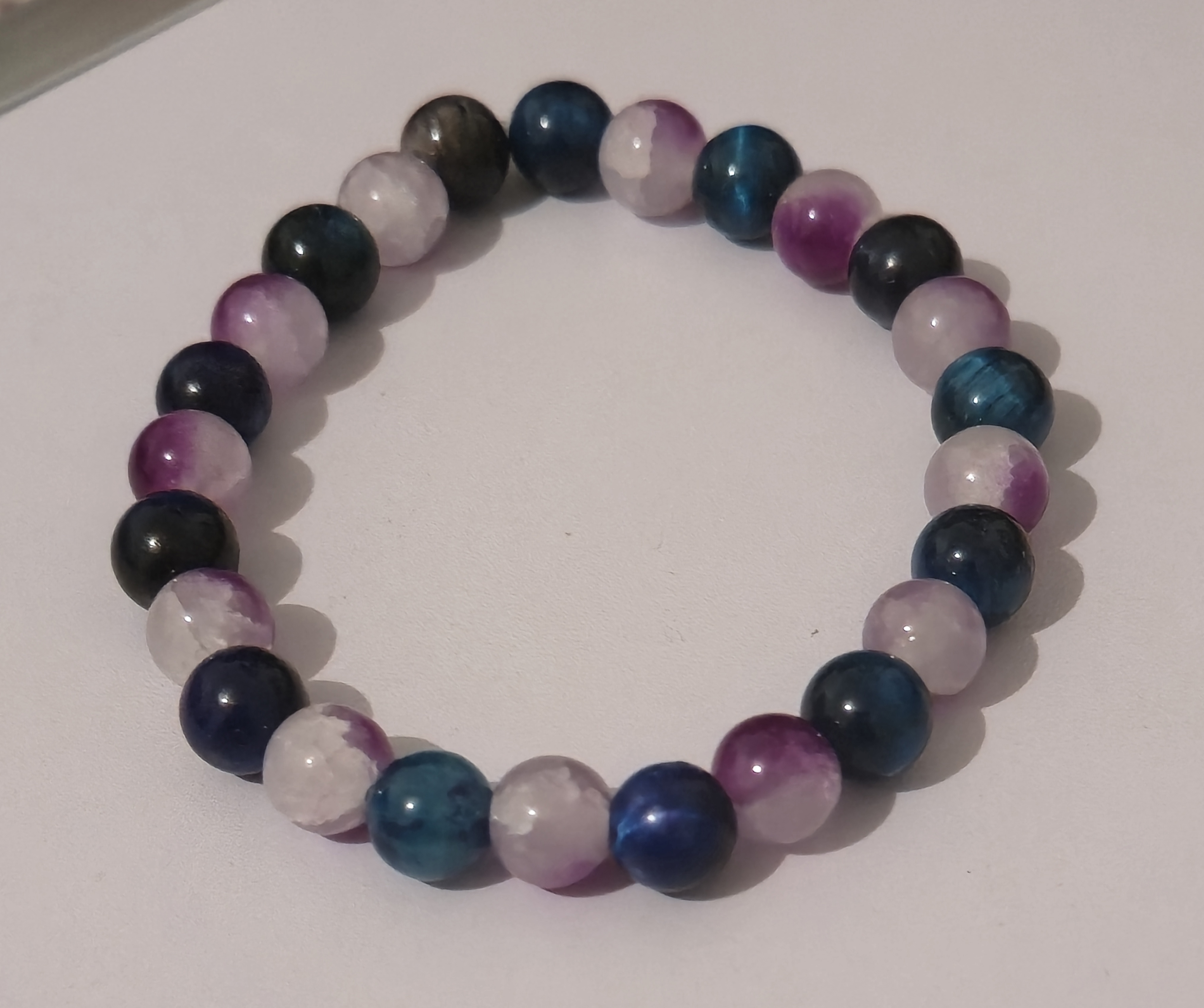 bracelet pierre et perle en verre 31